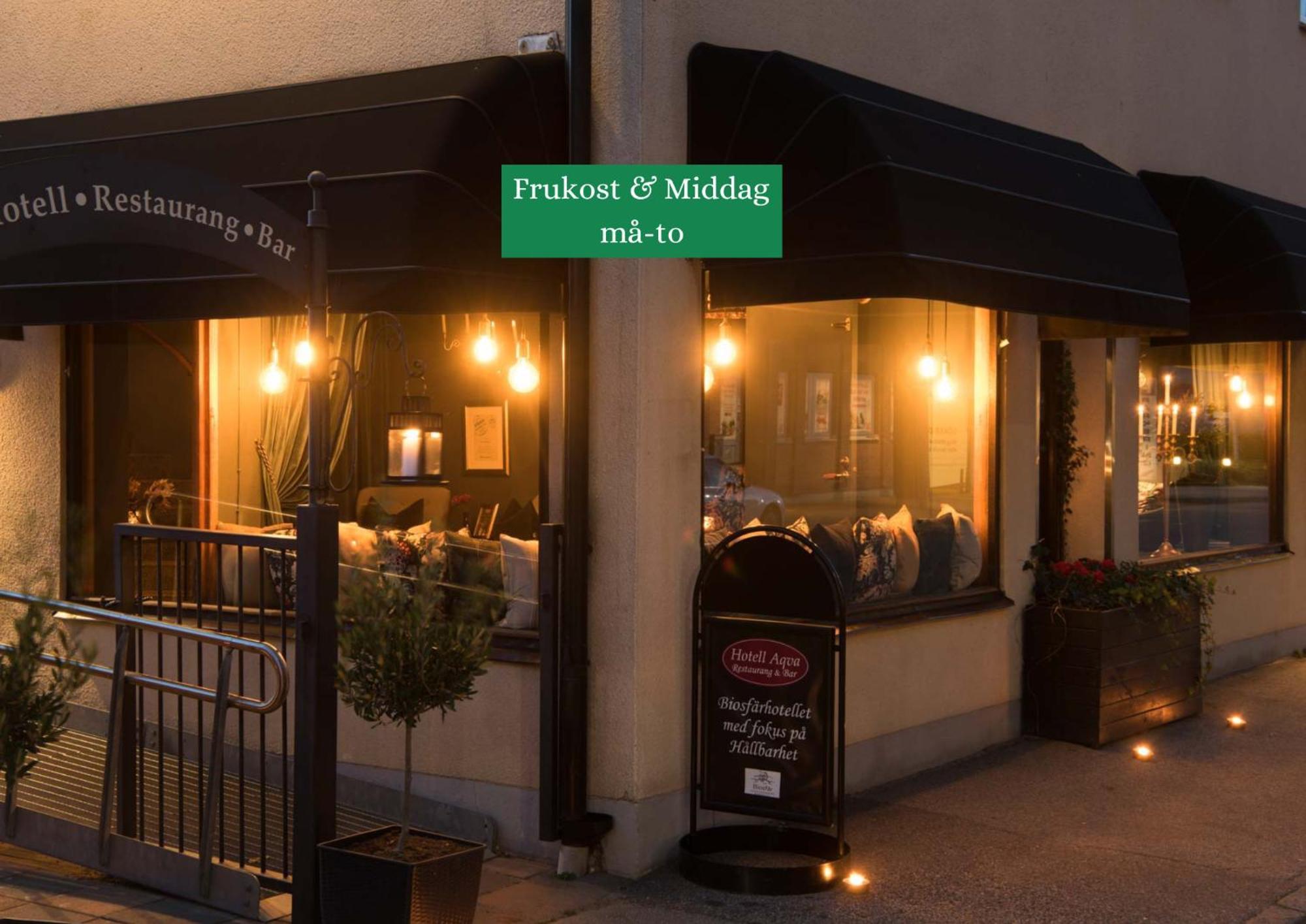 Hotell Aqva Restaurang & Bar Ett Biosfaerhotell Med Fokus Pa Hallbarhet Mariestad Exterior foto
