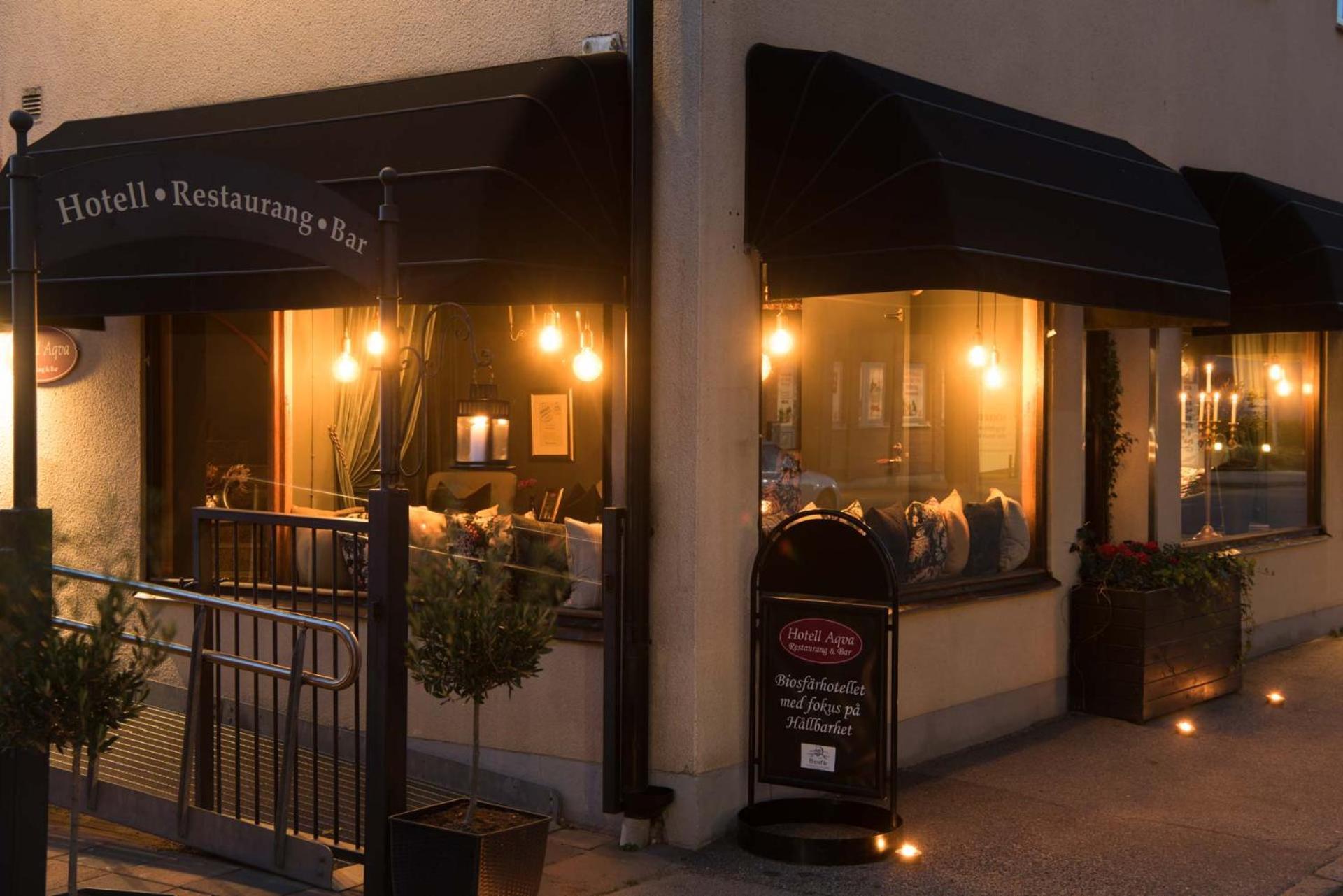 Hotell Aqva Restaurang & Bar Ett Biosfaerhotell Med Fokus Pa Hallbarhet Mariestad Exterior foto